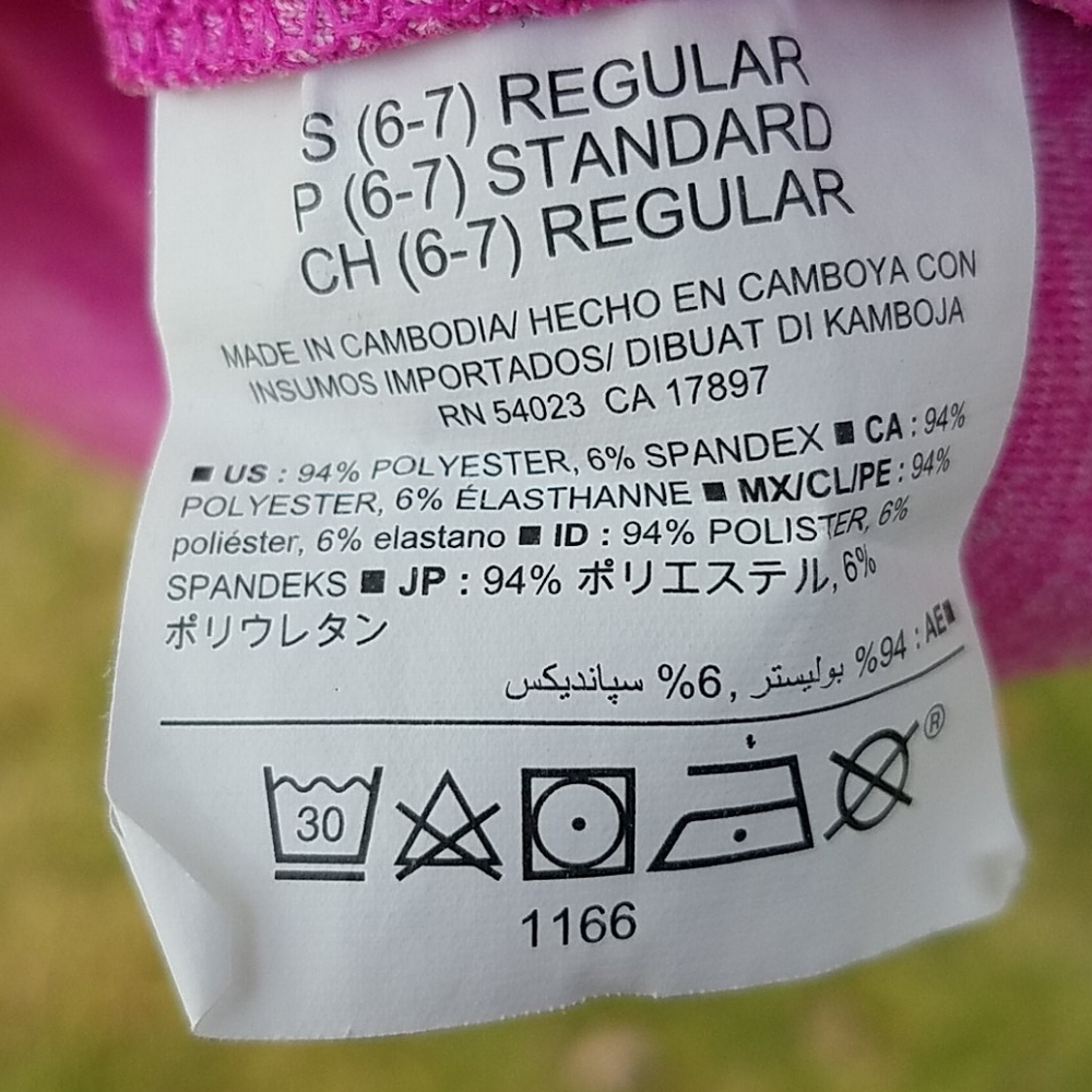 Old Navy active go Dry S 3/4 zip thumb holes hot pink marled long sleeve - Picture 6 of 6